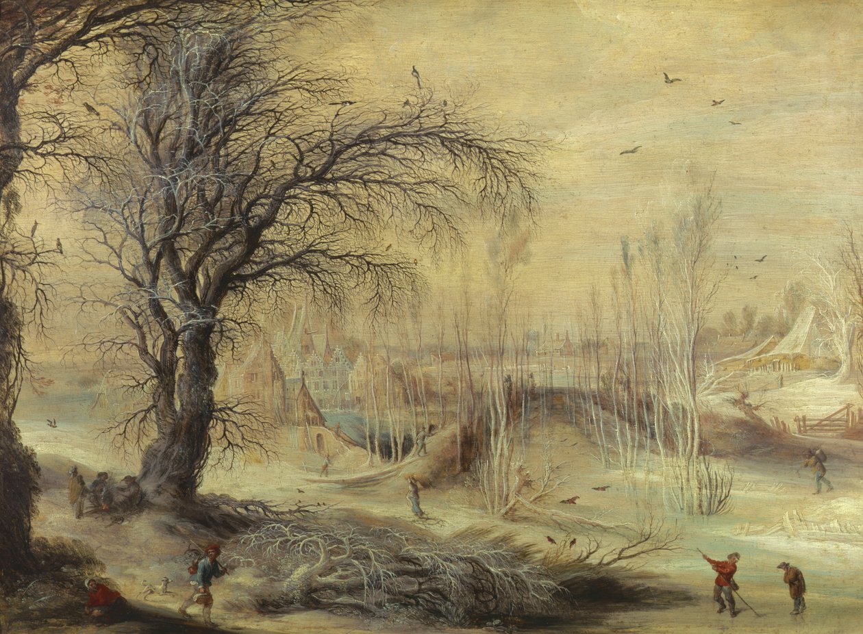 冬天的场景 作者 Gysbrecht Lytens或Leytens