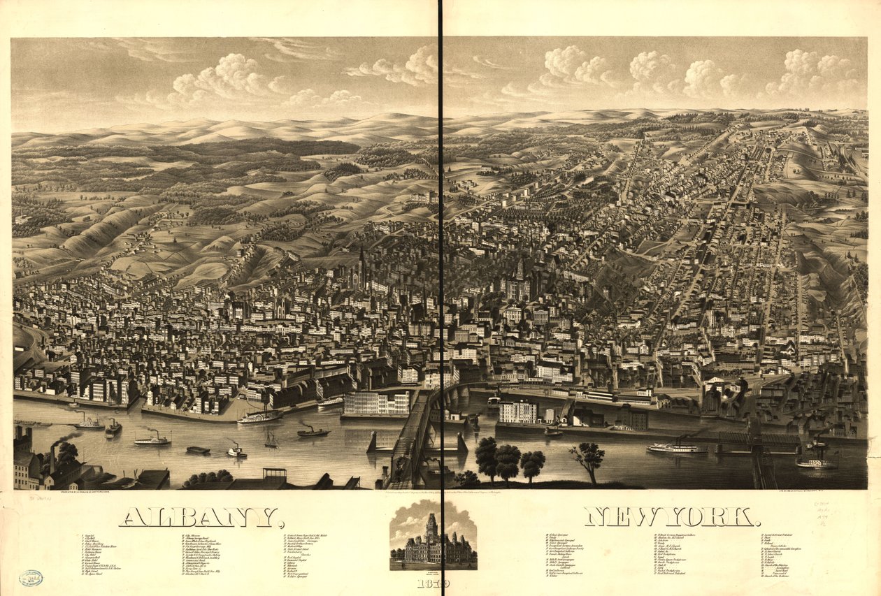 纽约州奥尔巴尼，1879 年。 作者 HH罗利公司；贝克和泡利