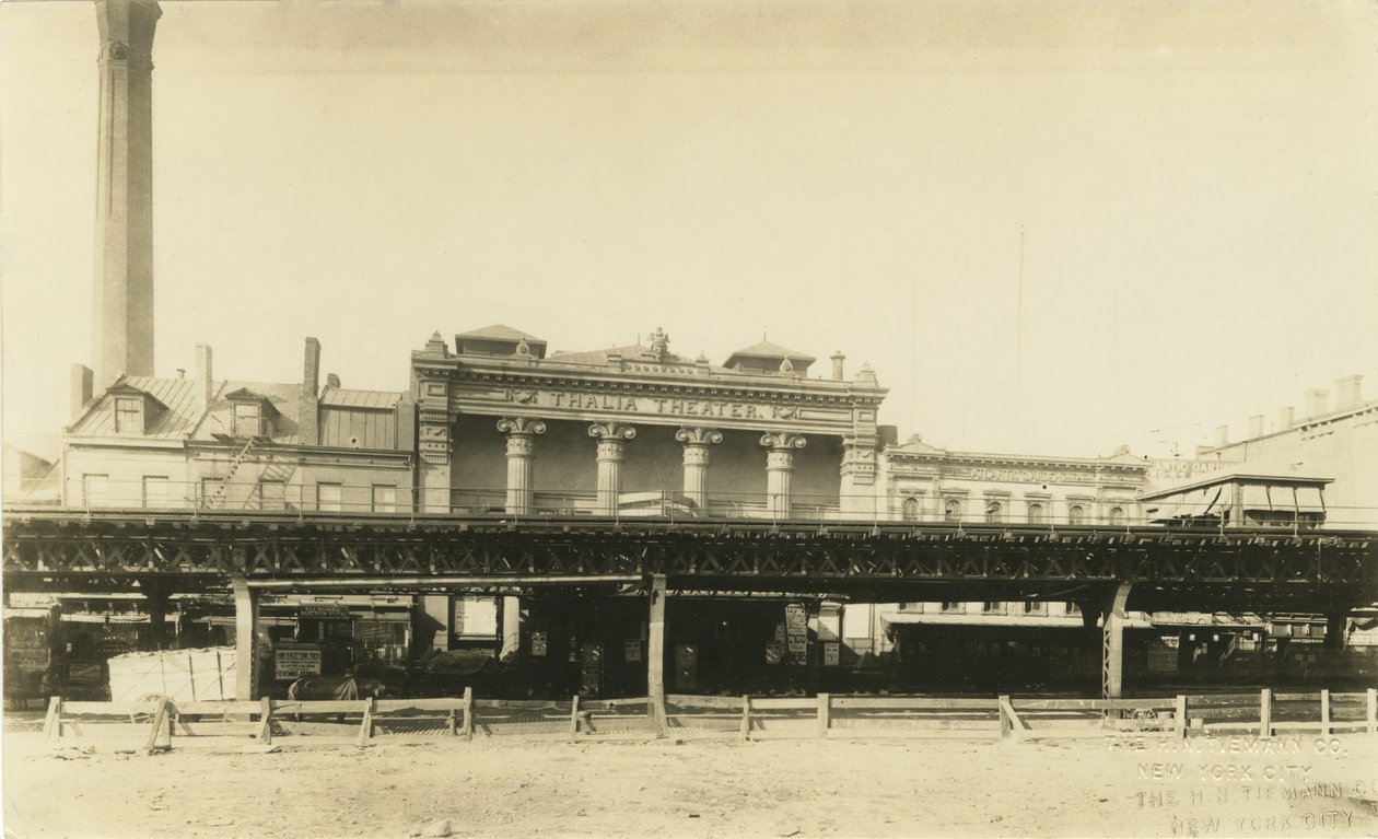 塔利亚剧院，在1929年破坏之前，c.1908（bw照片） 作者 蒂曼（HN Tiemann）
