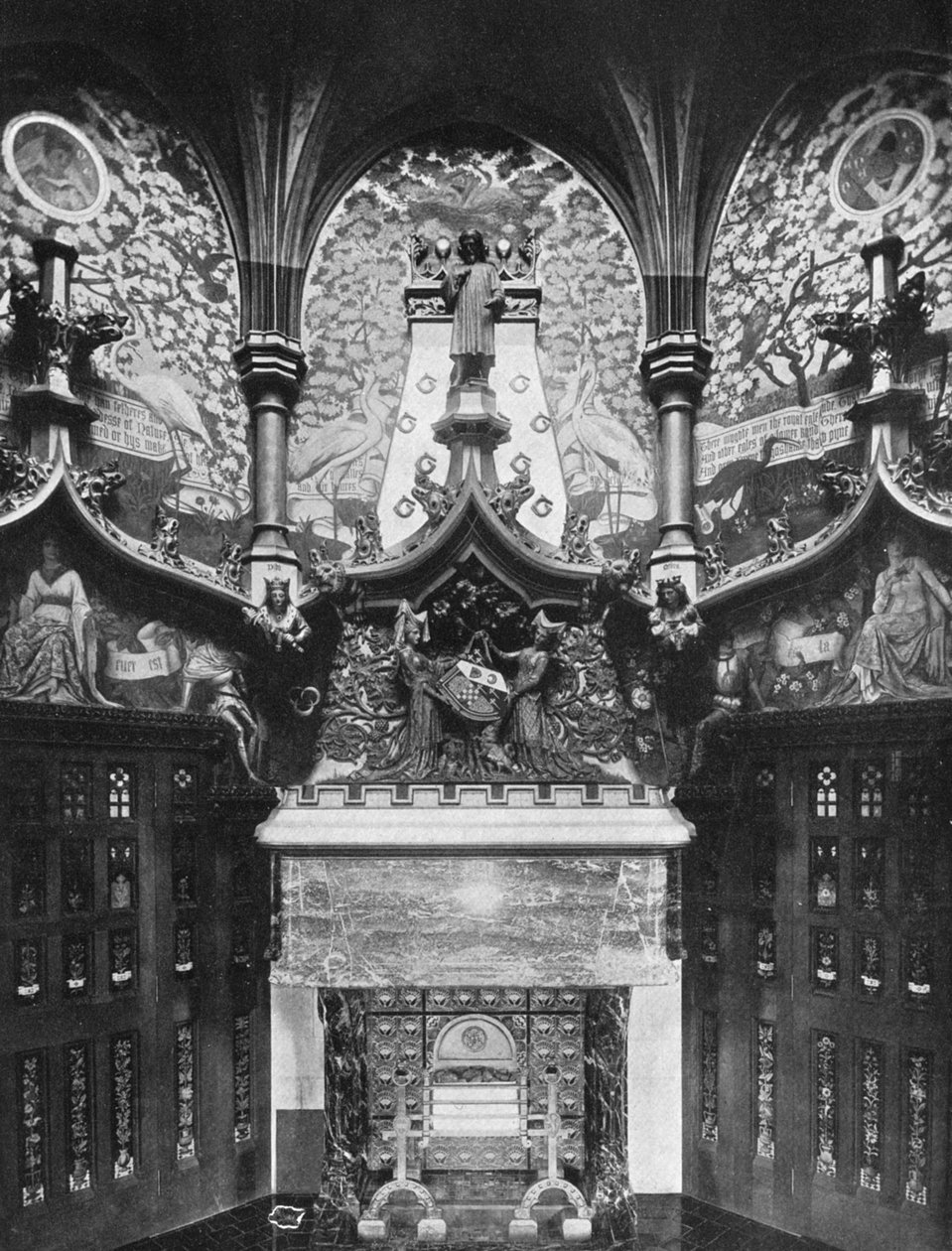 乔uc室，威尔士卡迪夫城堡，1924-1926年 作者 汉王