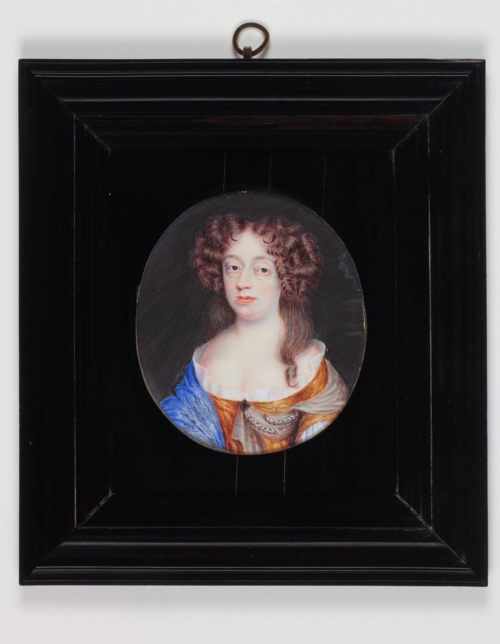 Frances Pierrepont，纽卡斯尔公爵夫人（象牙水彩） 作者 伯恩