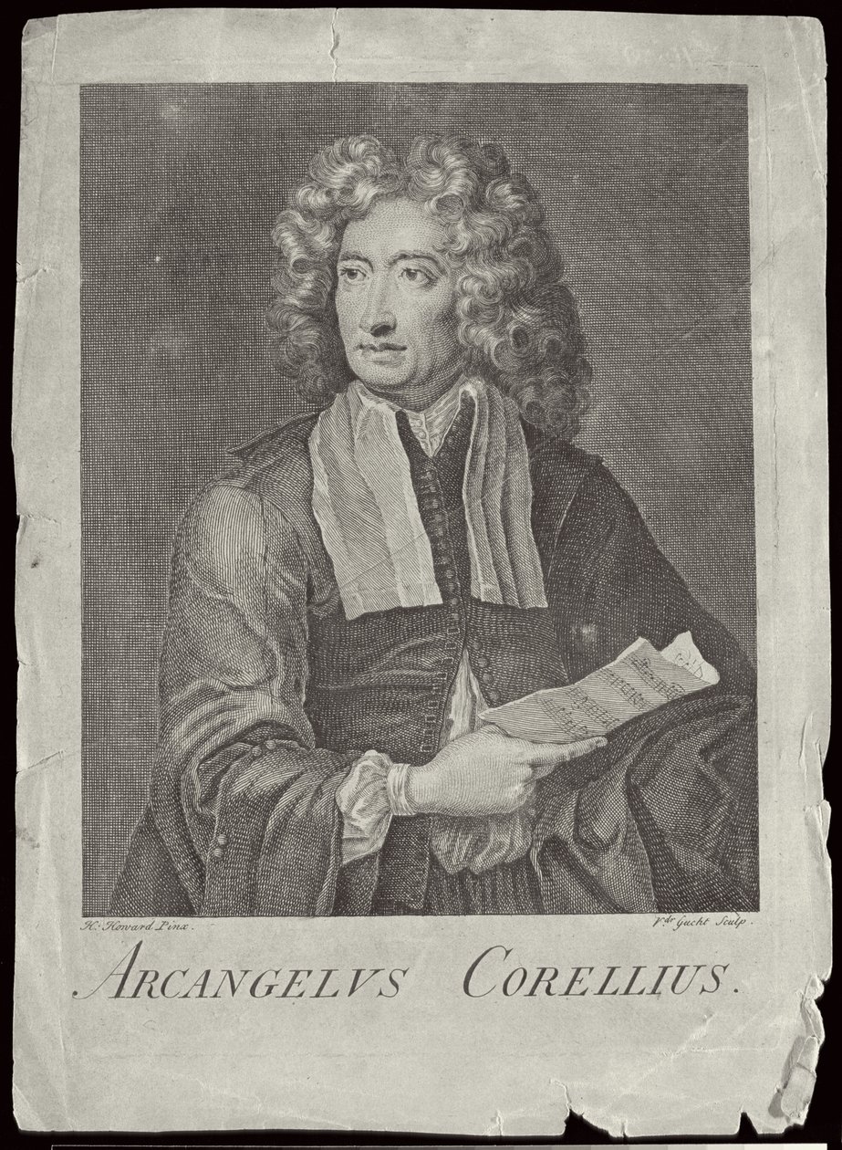 Arcangelo Corelli（1653-1713）由Van der Gucht雕刻 作者 霍华德