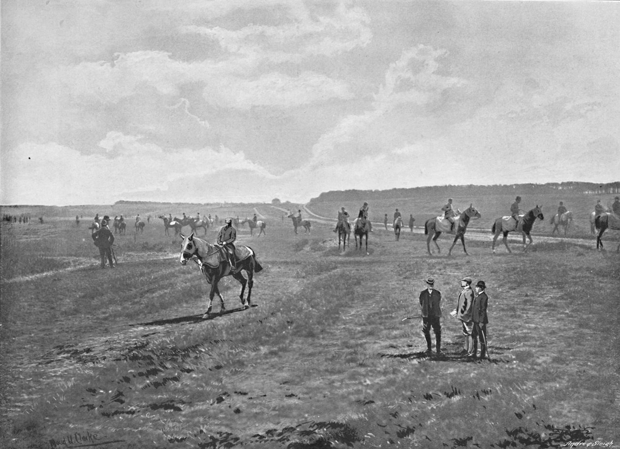 纽马克特（Newmarket）的伯里·希尔斯（Bury Hills），c1896 作者 舍伯恩