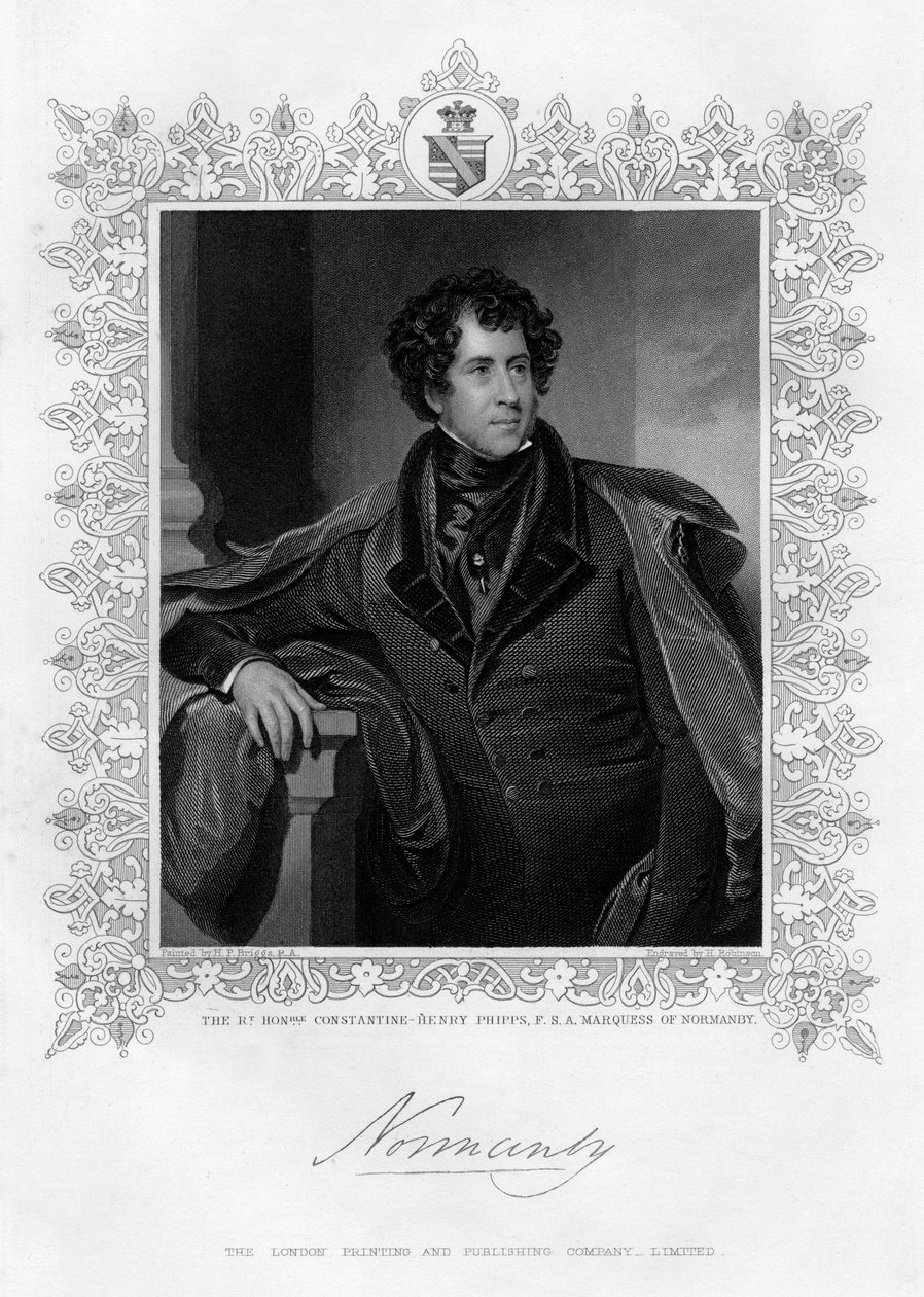 康斯坦丁·亨利·菲普斯（Constantine Henry Phipps），诺曼底侯爵，19世纪 作者 鲁宾逊