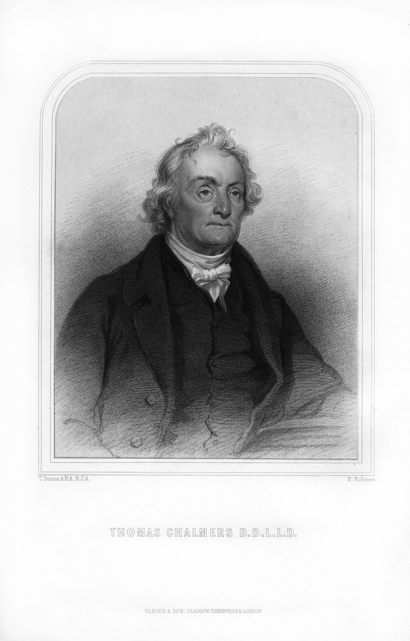 托马斯·查默斯（Thomas Chalmers），苏格兰神，1870年。 作者 鲁宾逊