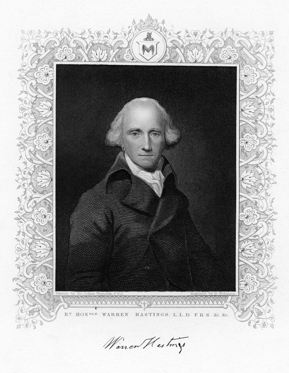 沃伦·黑斯廷斯（Warren Hastings），十九世纪英属印度第一任总督。 作者 鲁宾逊
