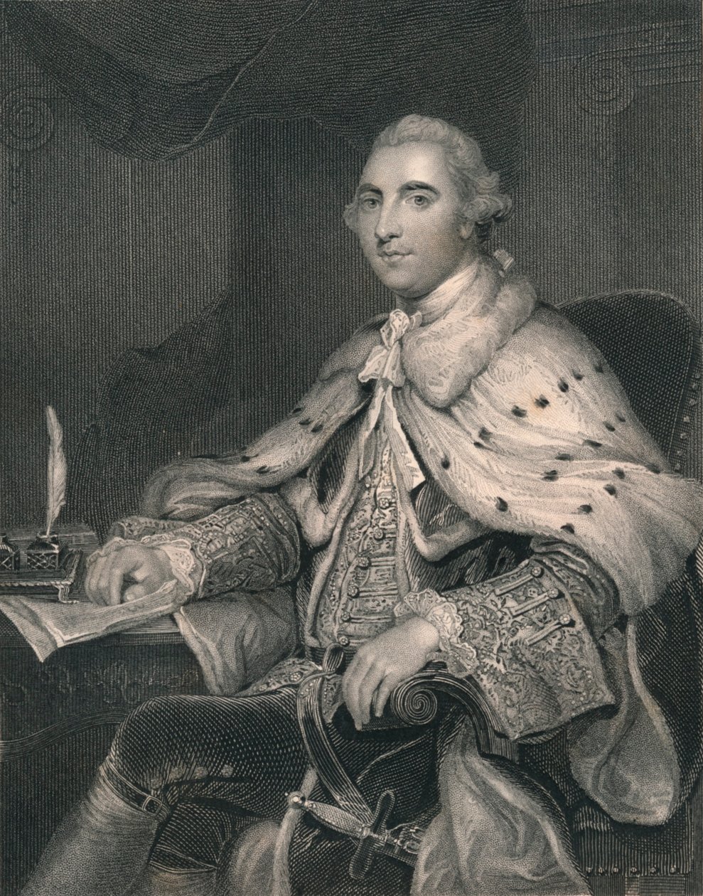 威廉·菲茨·莫里斯·佩蒂（William Fitz-Maurice Petty），兰斯多恩第一侯爵，1766年左右，十九世纪中叶。 作者 鲁宾逊