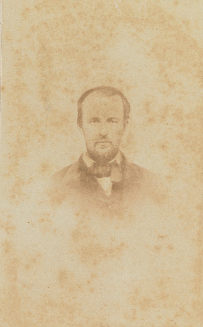 哈罗德-M-怀特的特写画像，1860-1862。 作者 HS图斯利