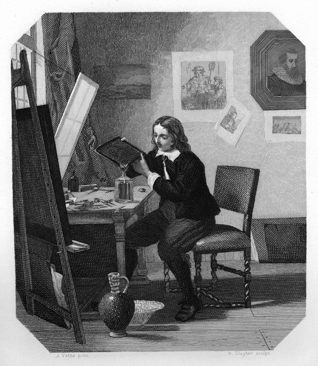 Cornelis Visscher，17世纪荷兰雕刻师，c1870 作者 H·斯莱特
