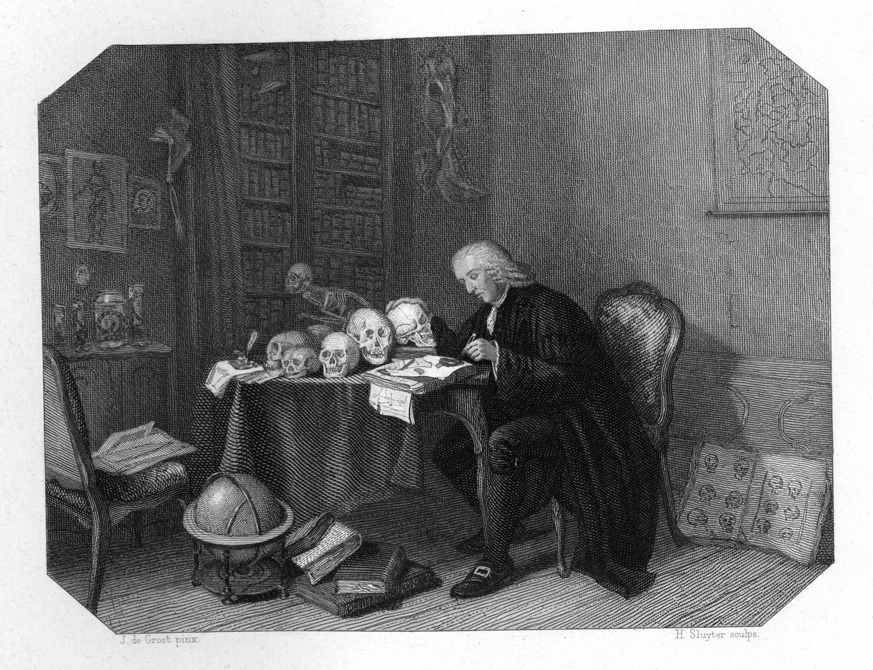 Petrus Camper，荷兰解剖学家，人类学家和博物学家，c1870 作者 H·斯莱特