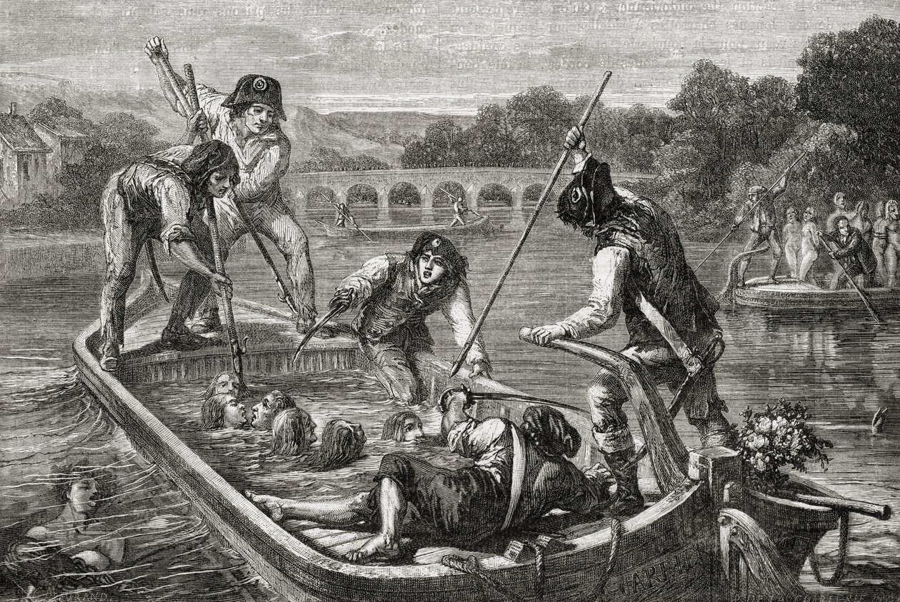 恐怖统治时期的卢瓦尔河溺水事件 作者 H. de la（之后）Charlerie