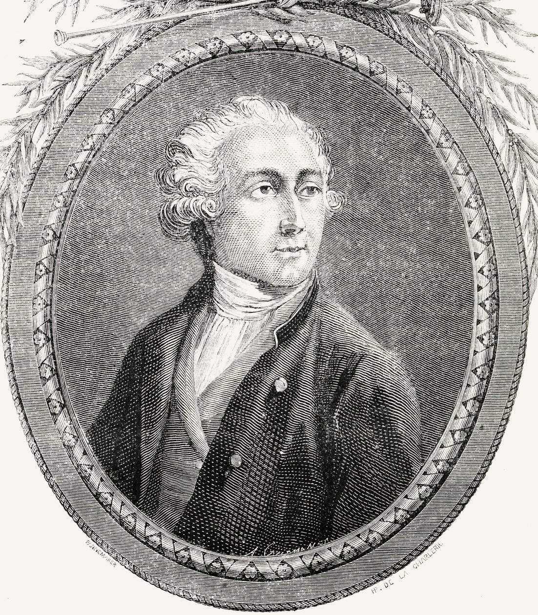 由Pannemaker-Ligny雕刻的Antoine Laurent Lavoisier，来自Louis Blanc的“法国革命史”（1811-82） 作者 夏勒（H. de la Charlerie）