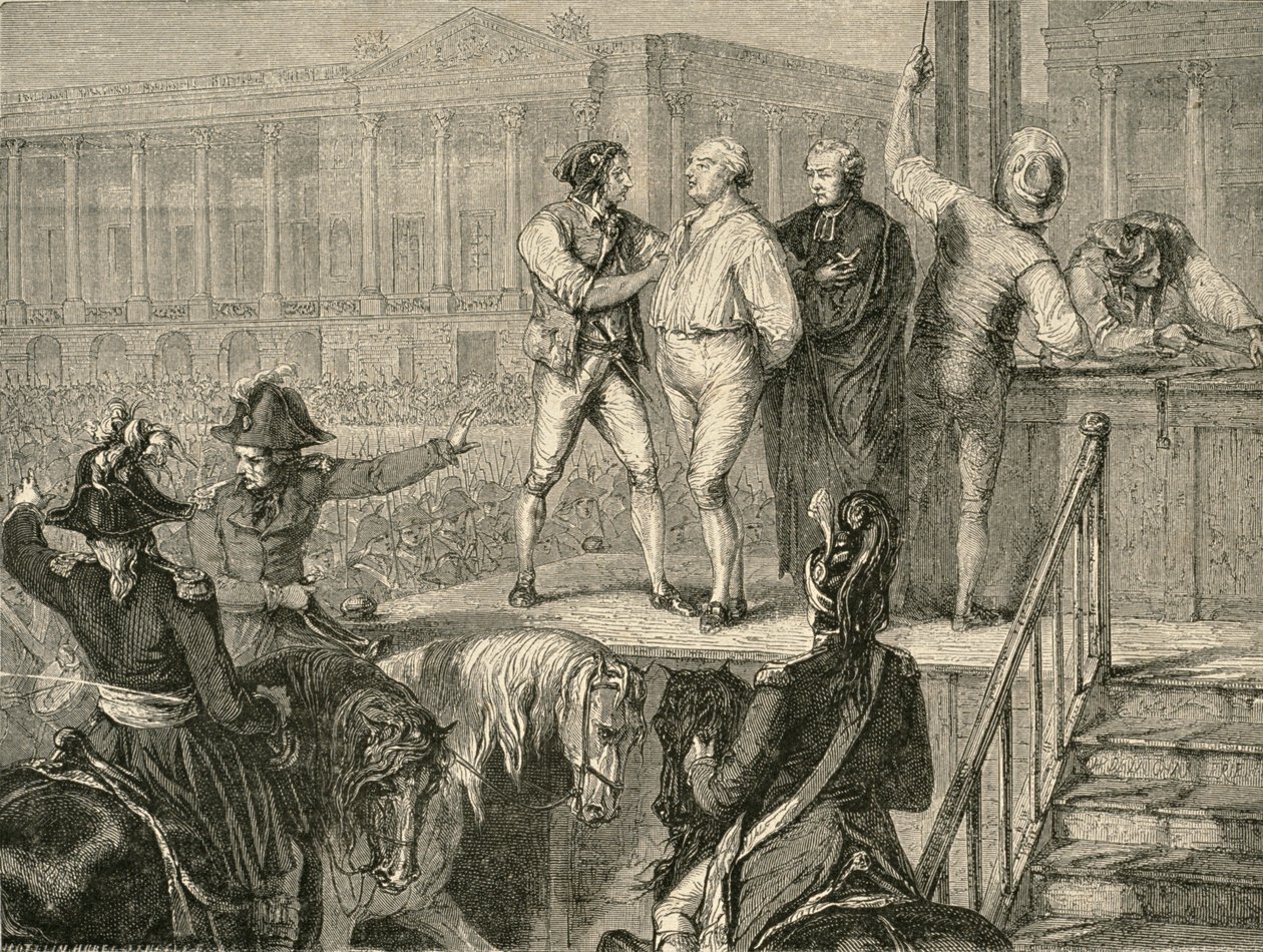 路易十六的执行于1793年1月21日 作者 夏勒（H. de la Charlerie）