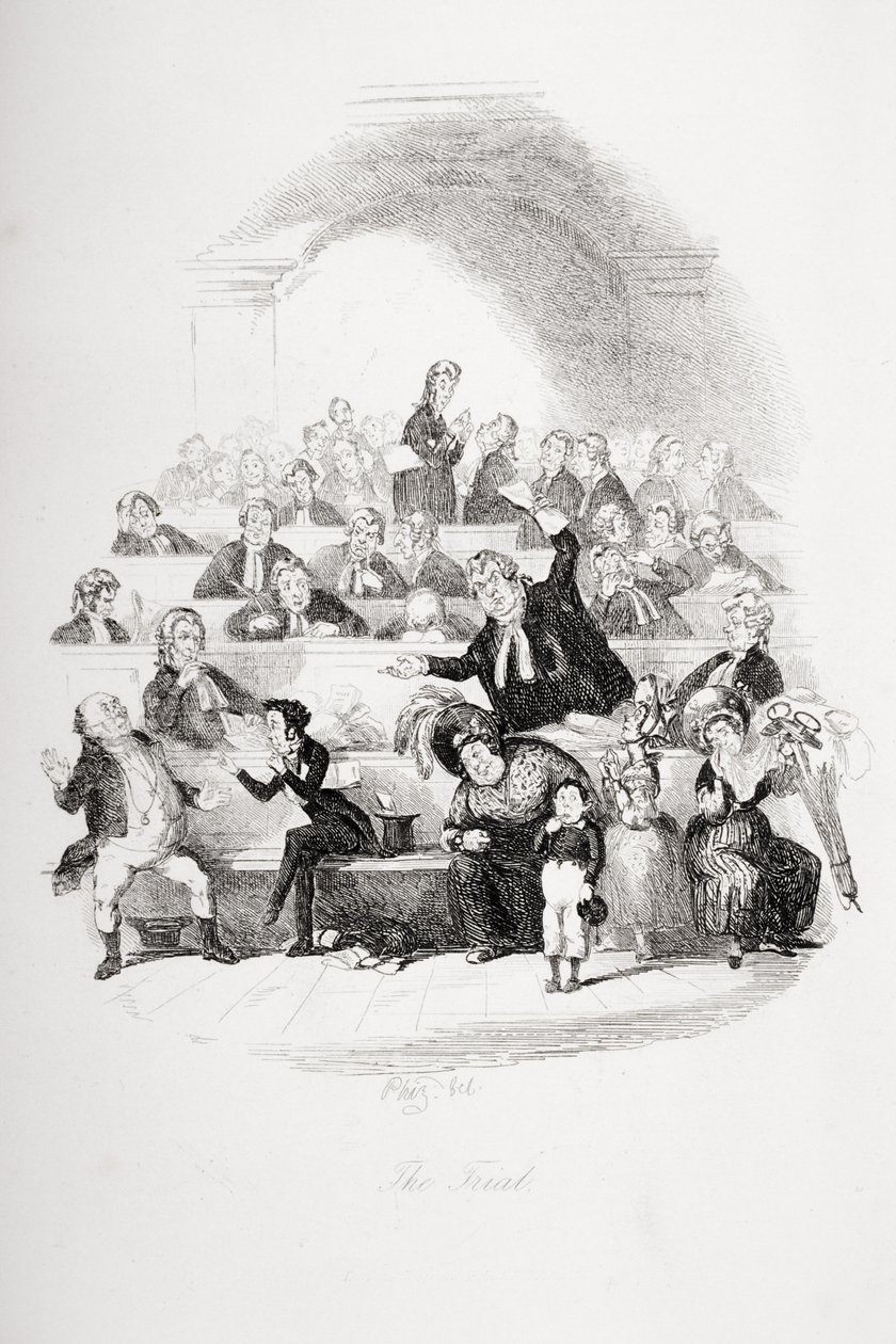查尔斯·狄更斯（Charles Dickens，1812-70）的“The Pickwick Papers”的试图于1837年出版（另见259103） 作者 Hablot骑士布朗