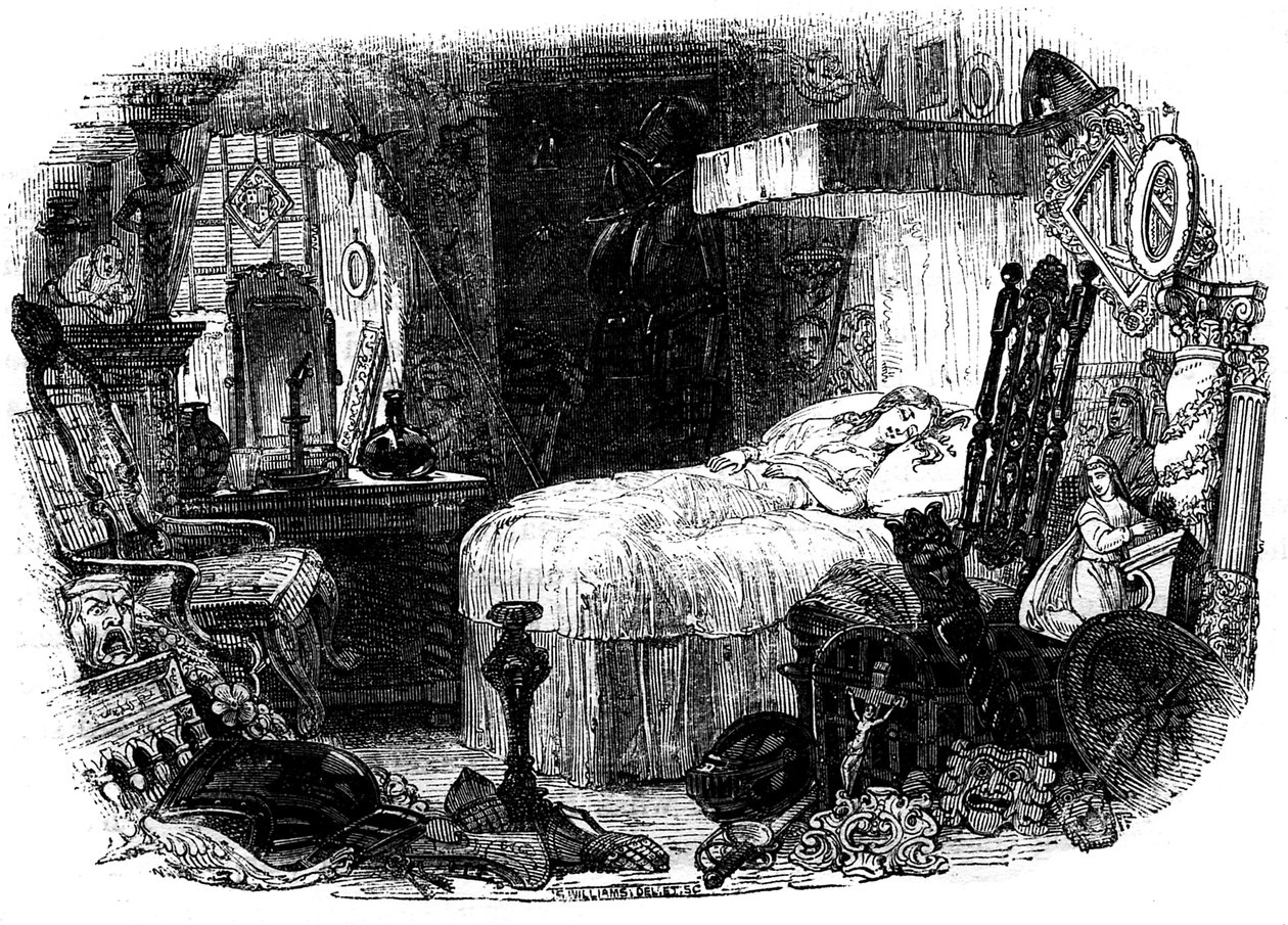 查尔斯-狄更斯的 "老古董店"(The Old Curiosity Shop) 作者 Hablot骑士布朗