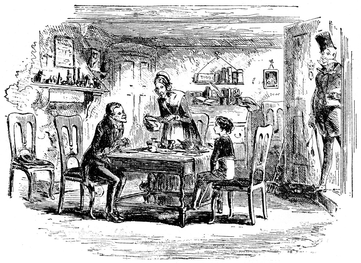 大卫·科波菲尔（David Copperfield）和乌里亚·希普（Uriah Heep），1912年 作者 Hablot骑士布朗