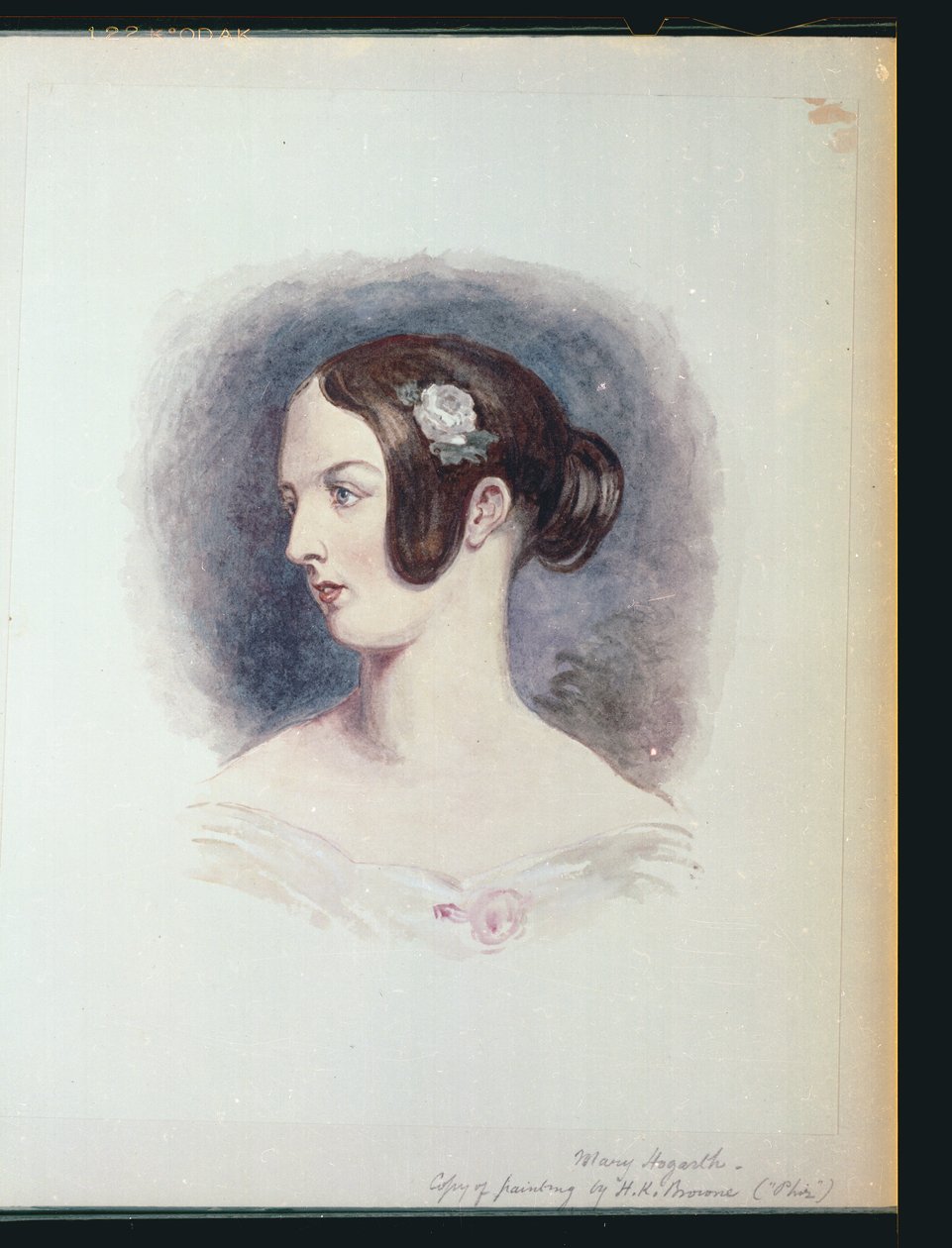 Mary Hogarth，1890年（纸上写着） 作者 Hablot骑士布朗