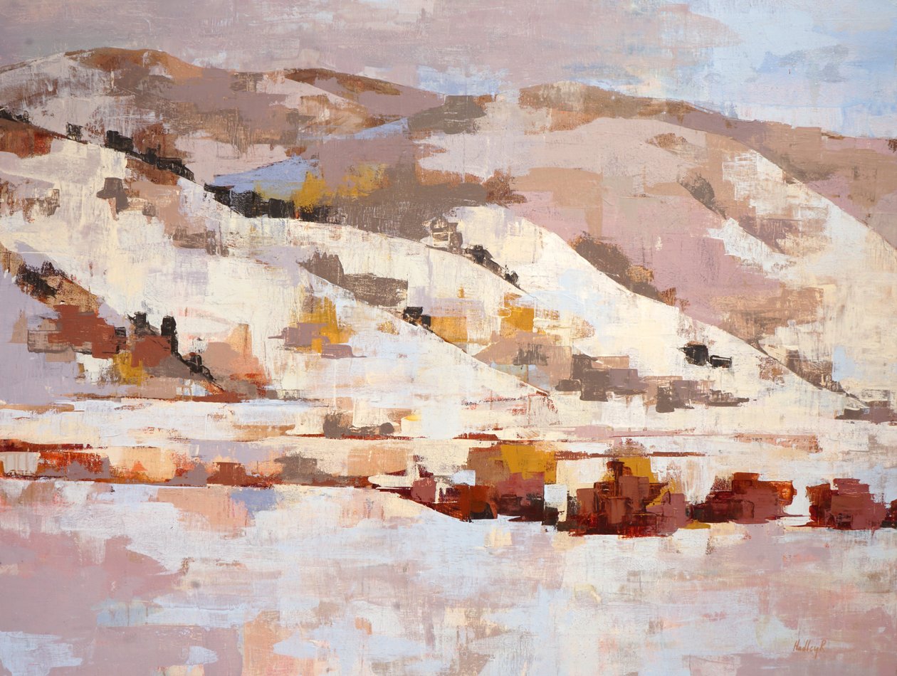 前卫，约 2012 年（布面油画） 作者 哈德利·兰普顿