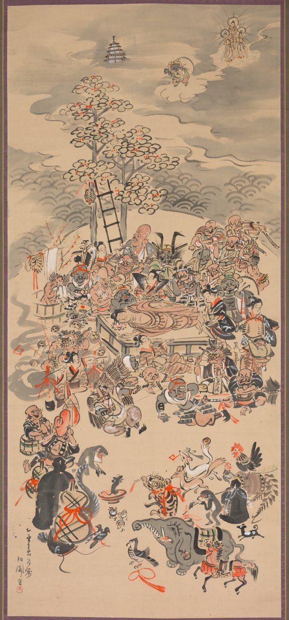 大津绘 佛的涅槃（大津绘 佛的涅槃） 作者 白园