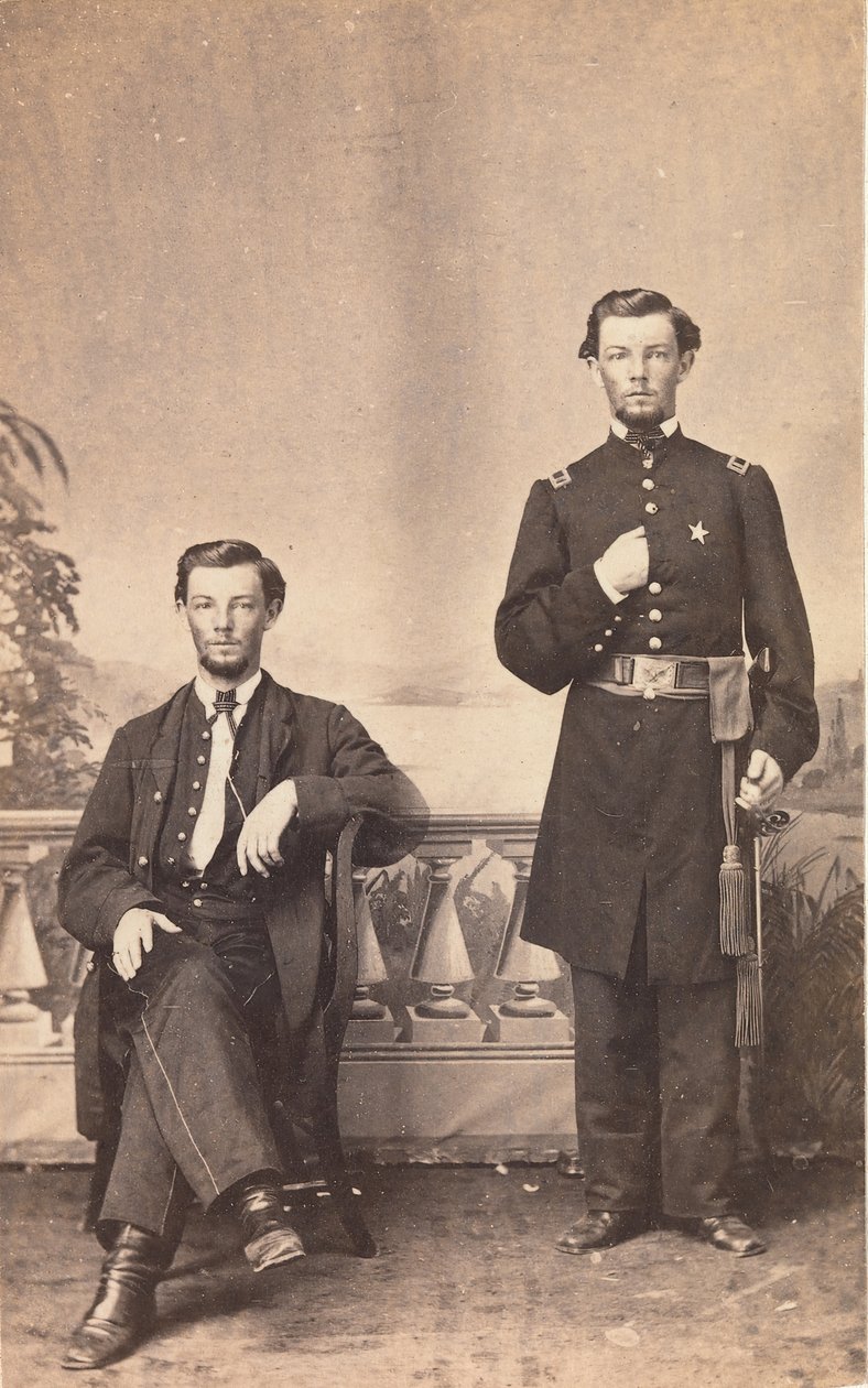 阿伦佐-H-斯特雷特（Alonzo H. Sterrett），已故美国第四十步兵团副官，1865年7月27日。 作者 霍尔和公司的照片库