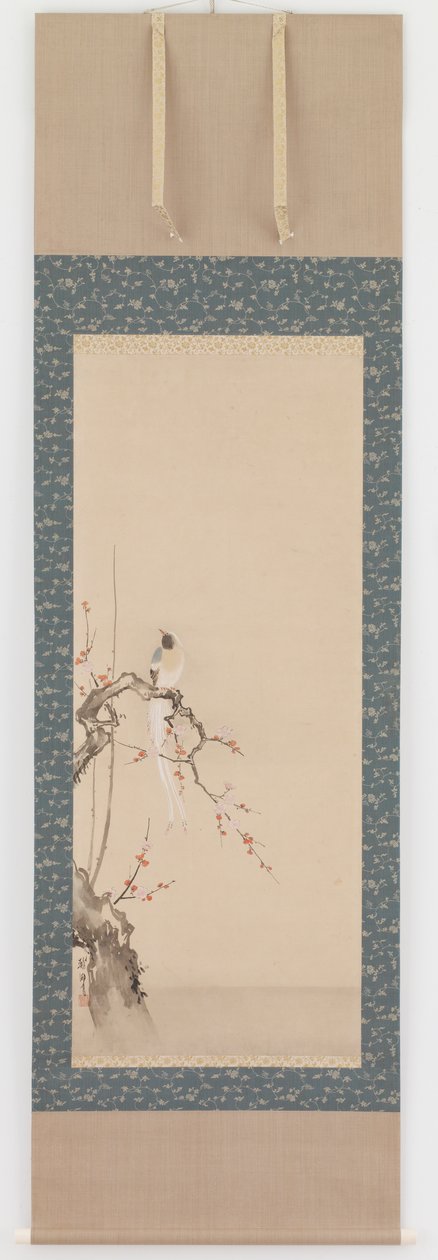 鸟和梅花，江户时期，17世纪末。 作者 花房伊藤