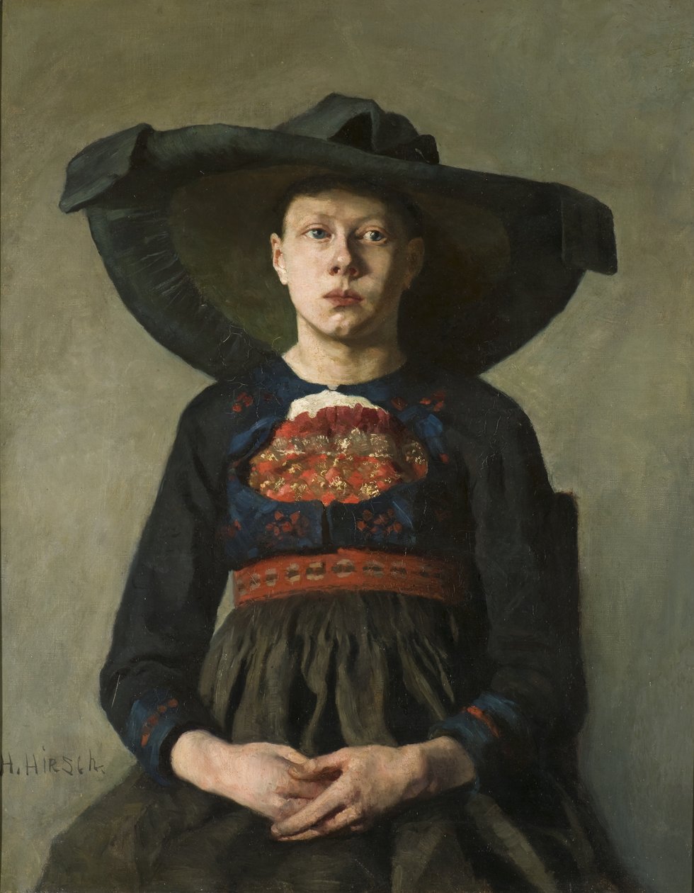 巴伐利亚农民女孩，1885-87 作者 汉娜·保利（Hanna Pauli）