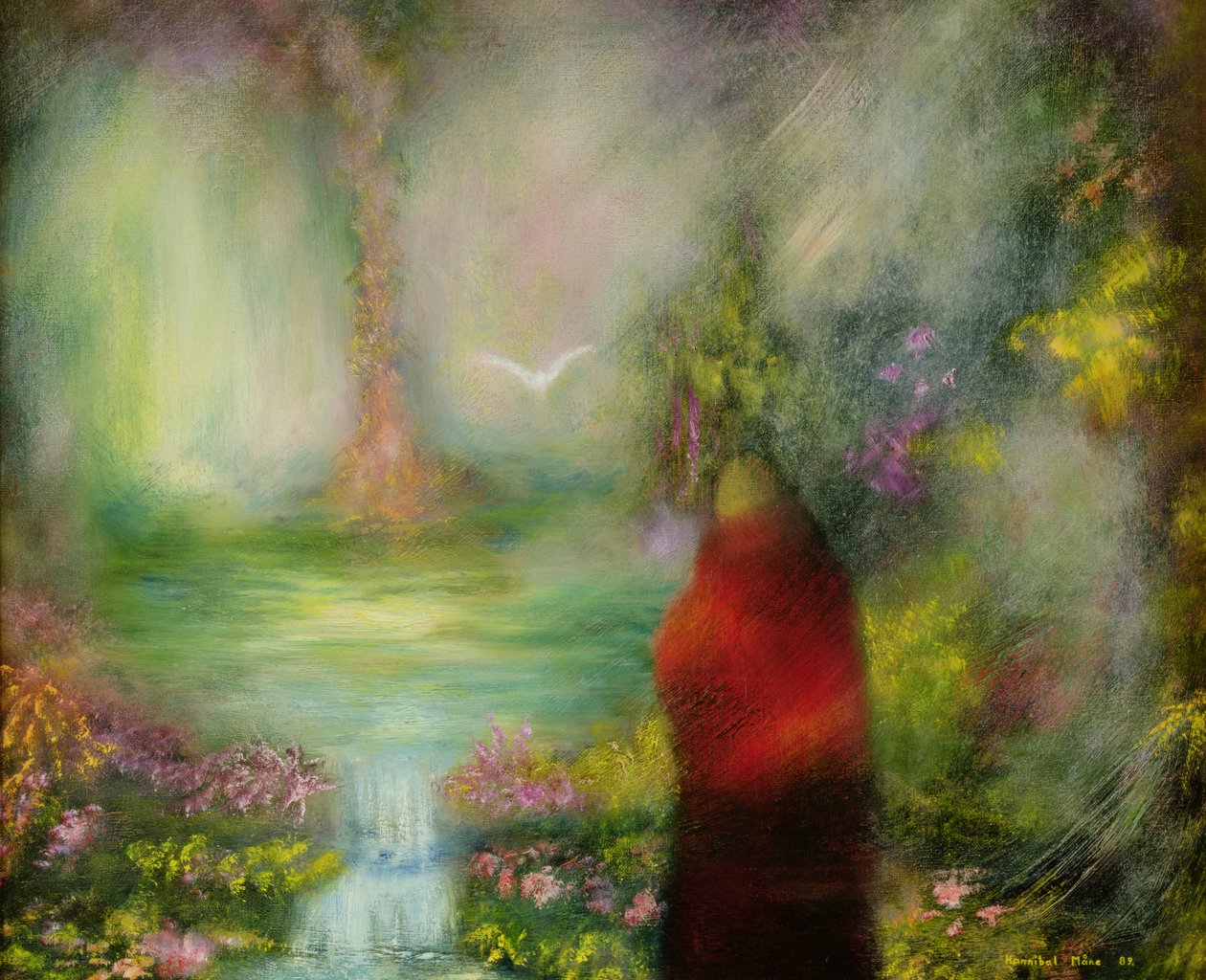 西藏僧侣，1989年 作者 汉尼拔鬃毛