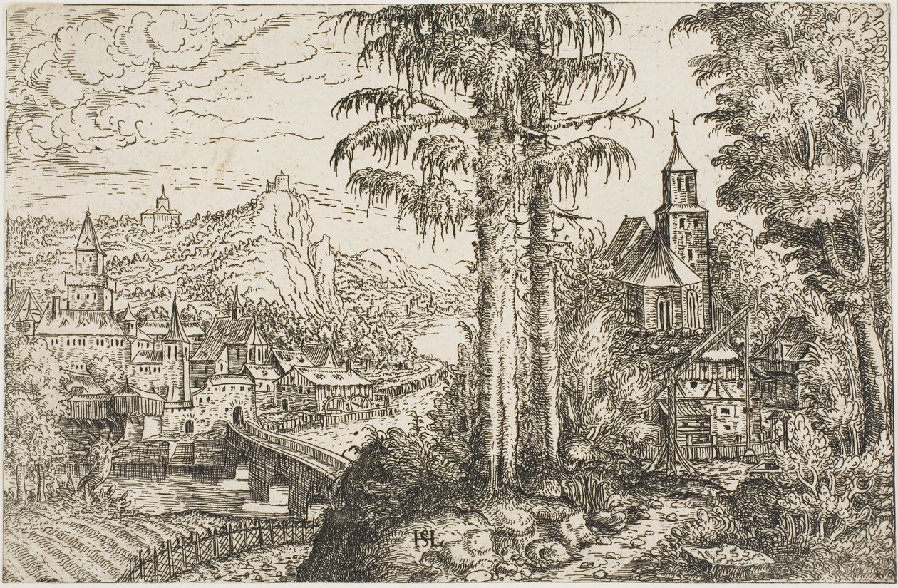 有教堂的风景 作者 汉斯劳滕萨克