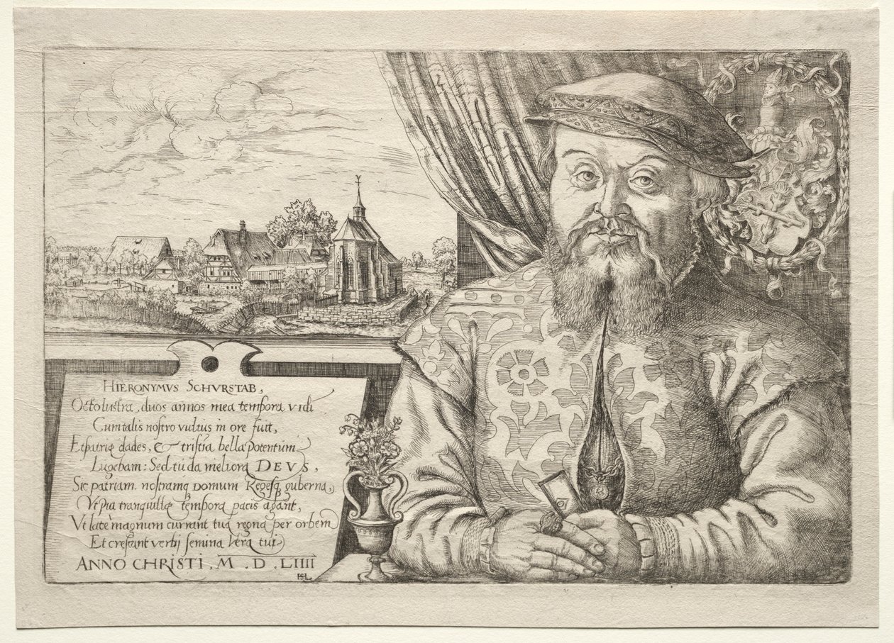 纽伦堡市长Hieronymus Schurstab，1554年。 作者 汉斯·塞巴尔德·劳滕萨克