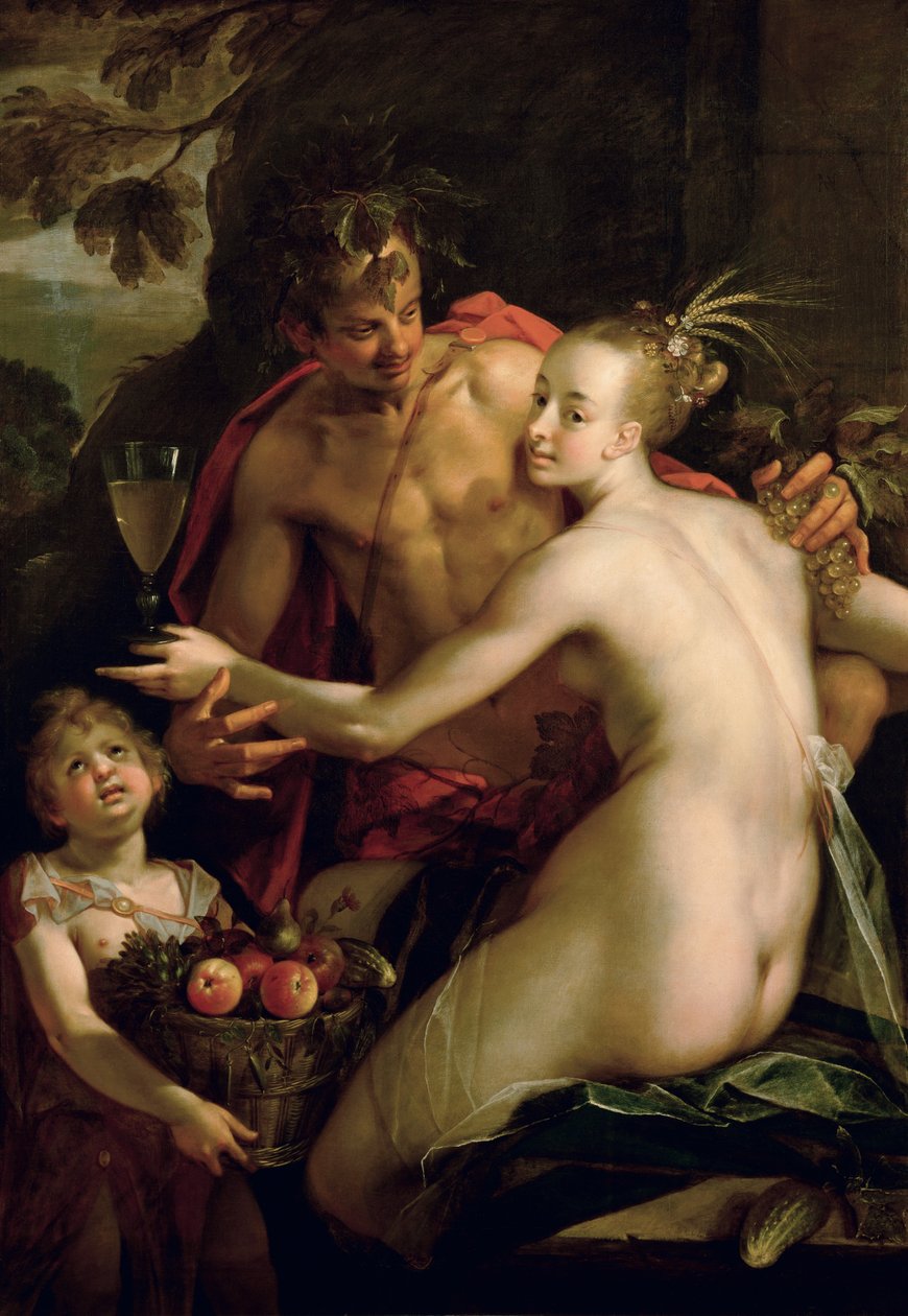 Bacchus，Ceres和Amor 作者 亚琛的汉斯