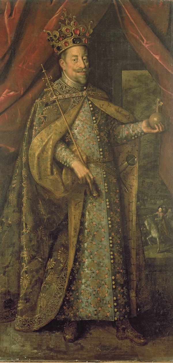 奥地利皇帝马提亚斯在波希米亚加冕长袍，c.1613 作者 亚琛的汉斯