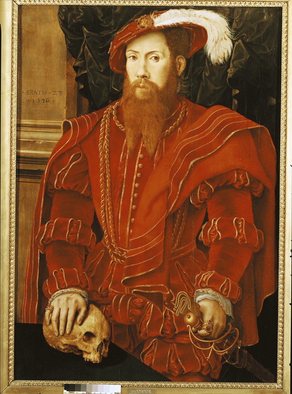 1546年英国法院绅士的肖像 作者 汉斯·埃沃思（Hans Eworth）