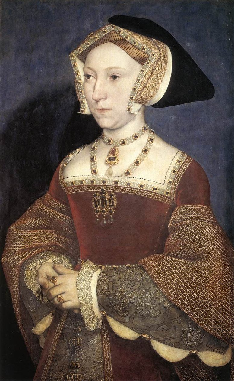 Jane Seymour，英国女王的画像 作者 汉斯·霍尔拜因