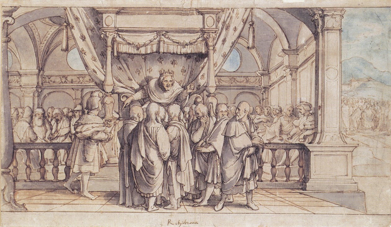 Rehoboams傲慢 作者 小汉斯·霍尔拜因