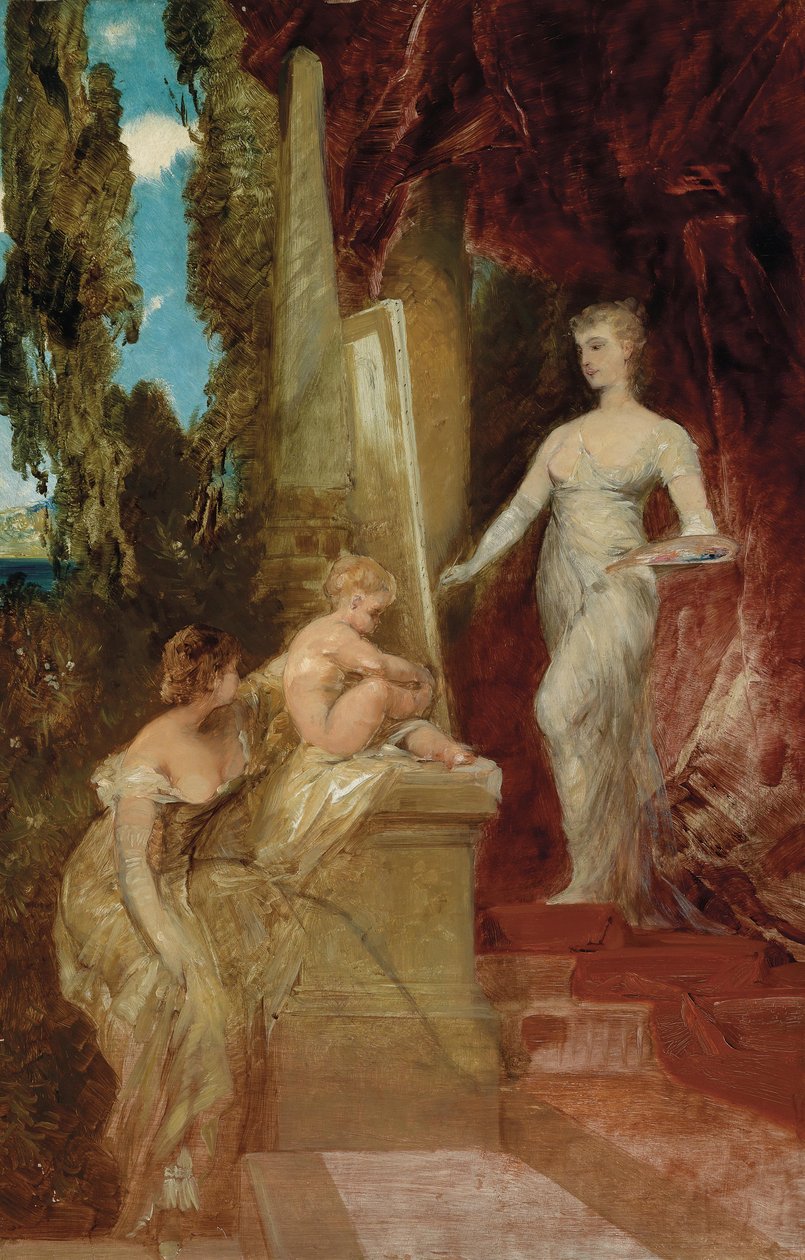绘画的寓言 作者 汉斯·马卡特（Hans Makart）