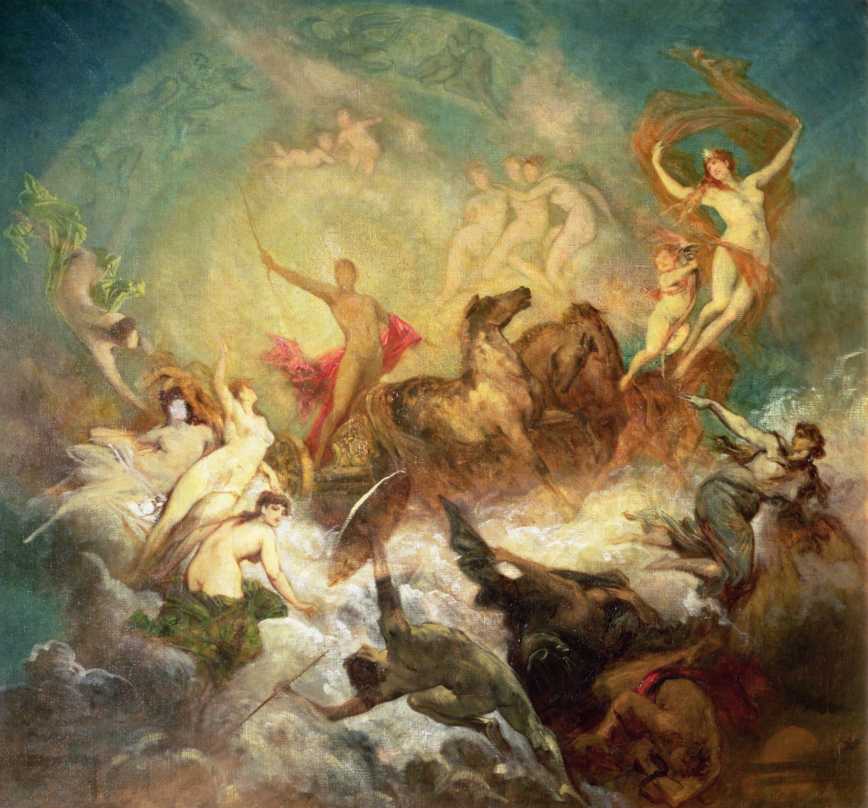 光明胜过黑暗，1883-84 作者 汉斯·马卡特（Hans Makart）