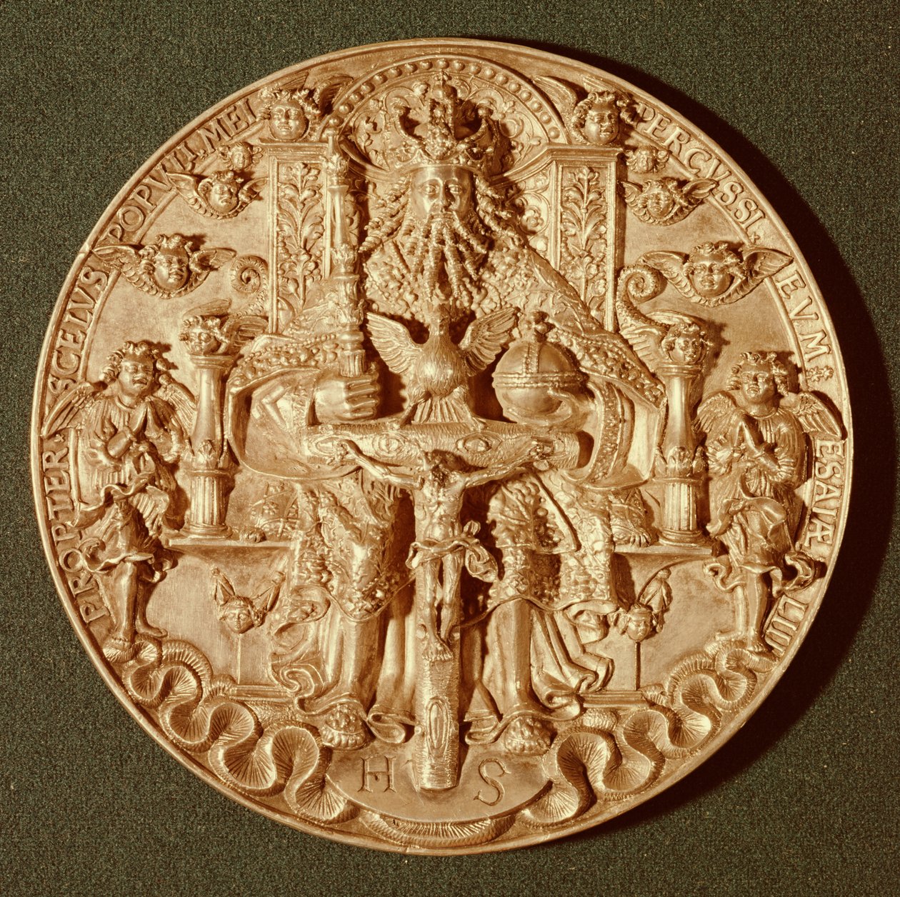 Trinity奖章，1544年制作的原版改编版现在在Domschatz，特里尔（金） 作者 汉斯·莱因哈特