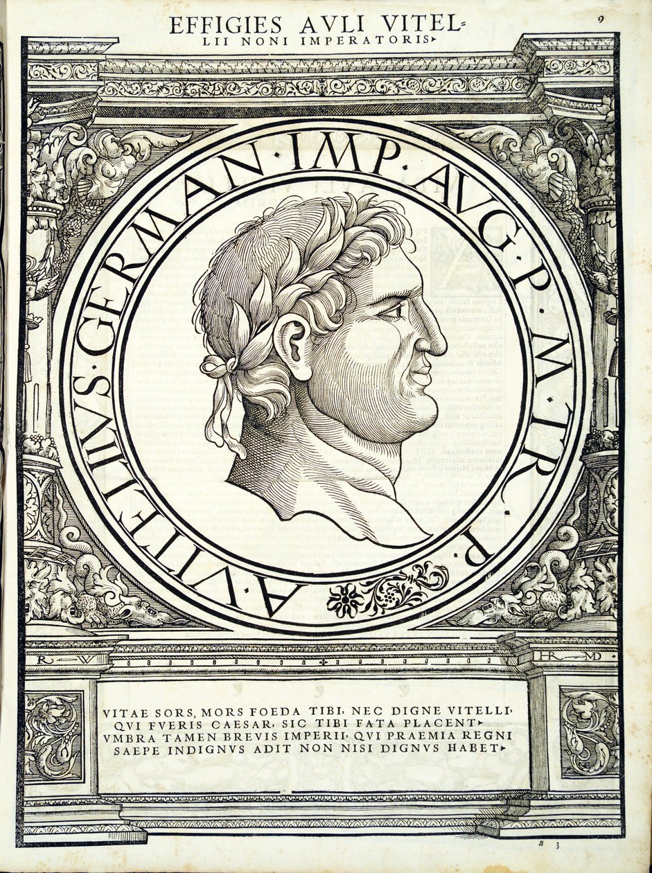 A.由鲁道夫Wyssenbach，由Andreas盖斯纳，承担浙江印刷古钱币，雕刻罗马东部和西部最真实的图像的主将维特里乌斯 作者 汉斯·鲁道夫·曼努埃尔·德意志