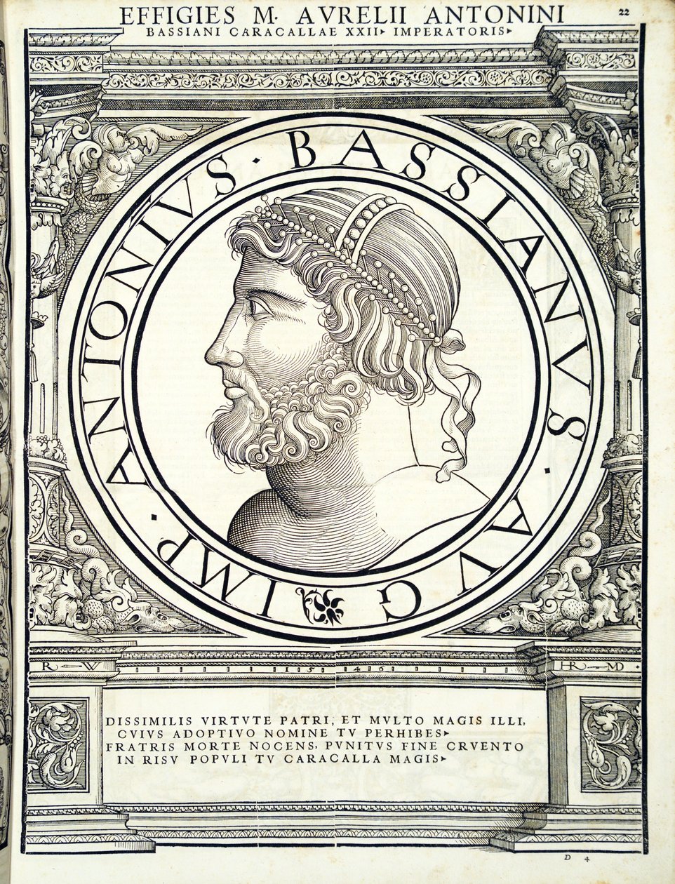 西弗勒斯（安东尼BASSIANUS），从古代钱币罗马东部和西部最真实的图像的主将，雕刻鲁道夫Wyssenbach印刷安德利 作者 汉斯·鲁道夫·曼努埃尔·德意志