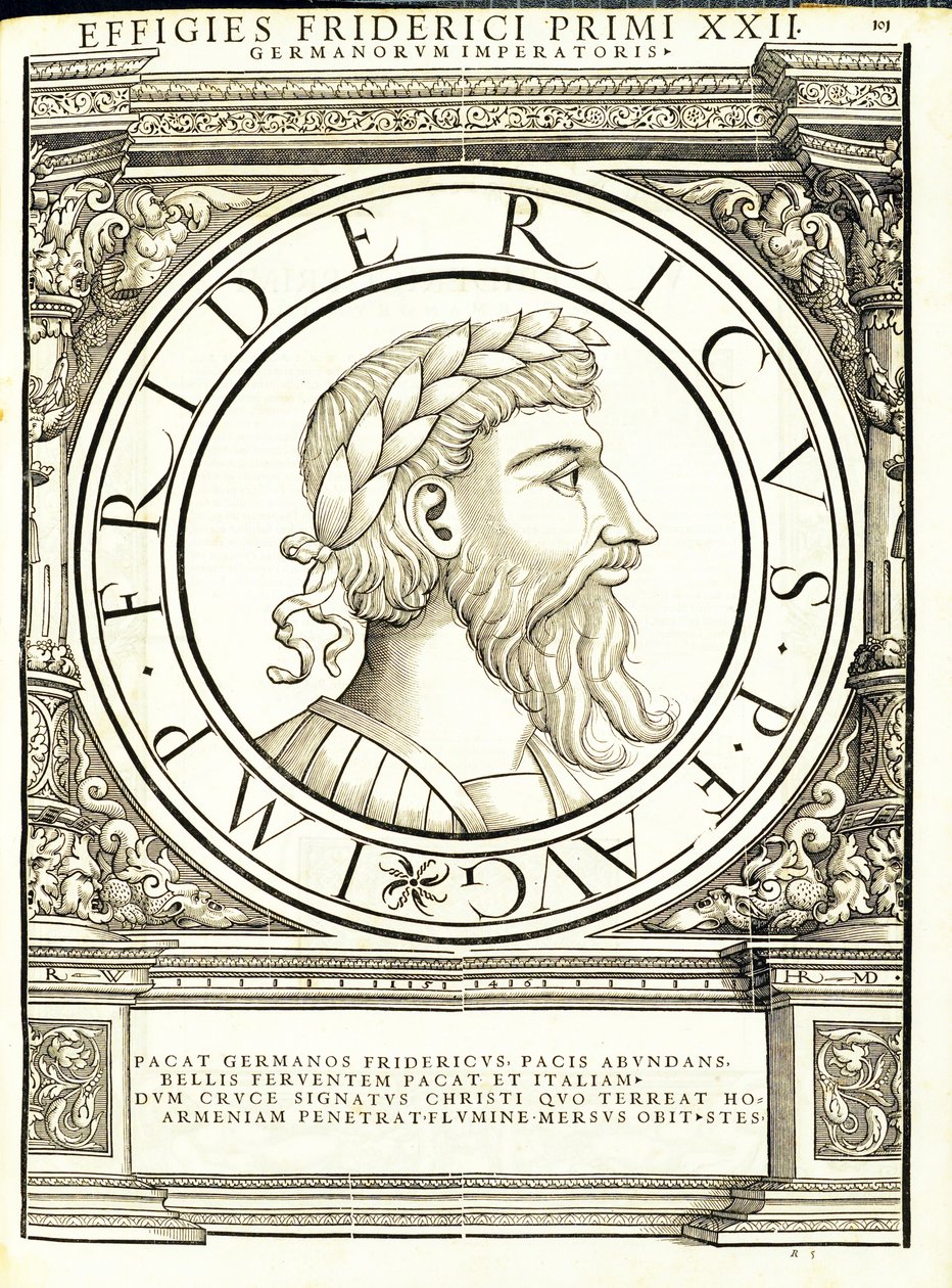 弗雷德里克1，由鲁道夫Wyssenbach，由Andreas盖斯纳，苏黎世印古钱币，雕刻罗马东部和西部最真实的图像的主将 作者 汉斯·鲁道夫·曼努埃尔·德意志