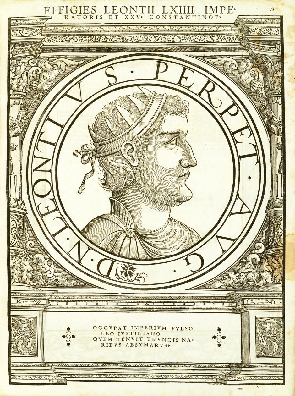 Leonitus，由鲁道夫Wyssenbach，由Andreas盖斯纳，苏黎世，15印古钱币，雕刻罗马东部和西部最真实的图像的主将 作者 汉斯·鲁道夫·曼努埃尔·德意志
