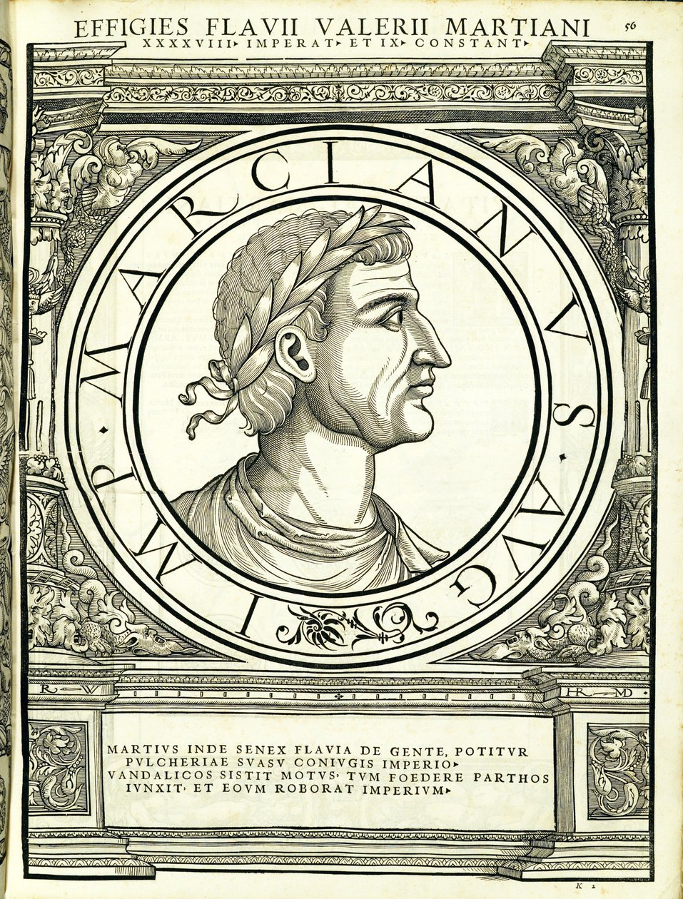Martianus，由鲁道夫Wyssenbach，由Andreas盖斯纳，苏黎世，1印古钱币，雕刻罗马东部和西部最真实的图像的主将 作者 汉斯·鲁道夫·曼努埃尔·德意志