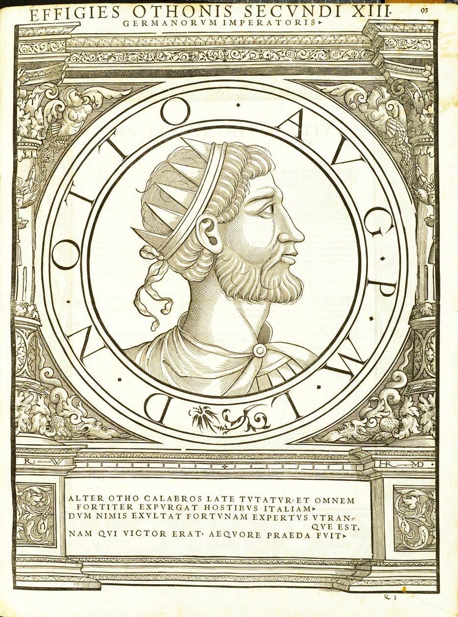 奥托2，由鲁道夫Wyssenbach，由Andreas盖斯纳，苏黎世，155印古钱币，雕刻罗马东部和西部最真实的图像的主将 作者 汉斯·鲁道夫·曼努埃尔·德意志