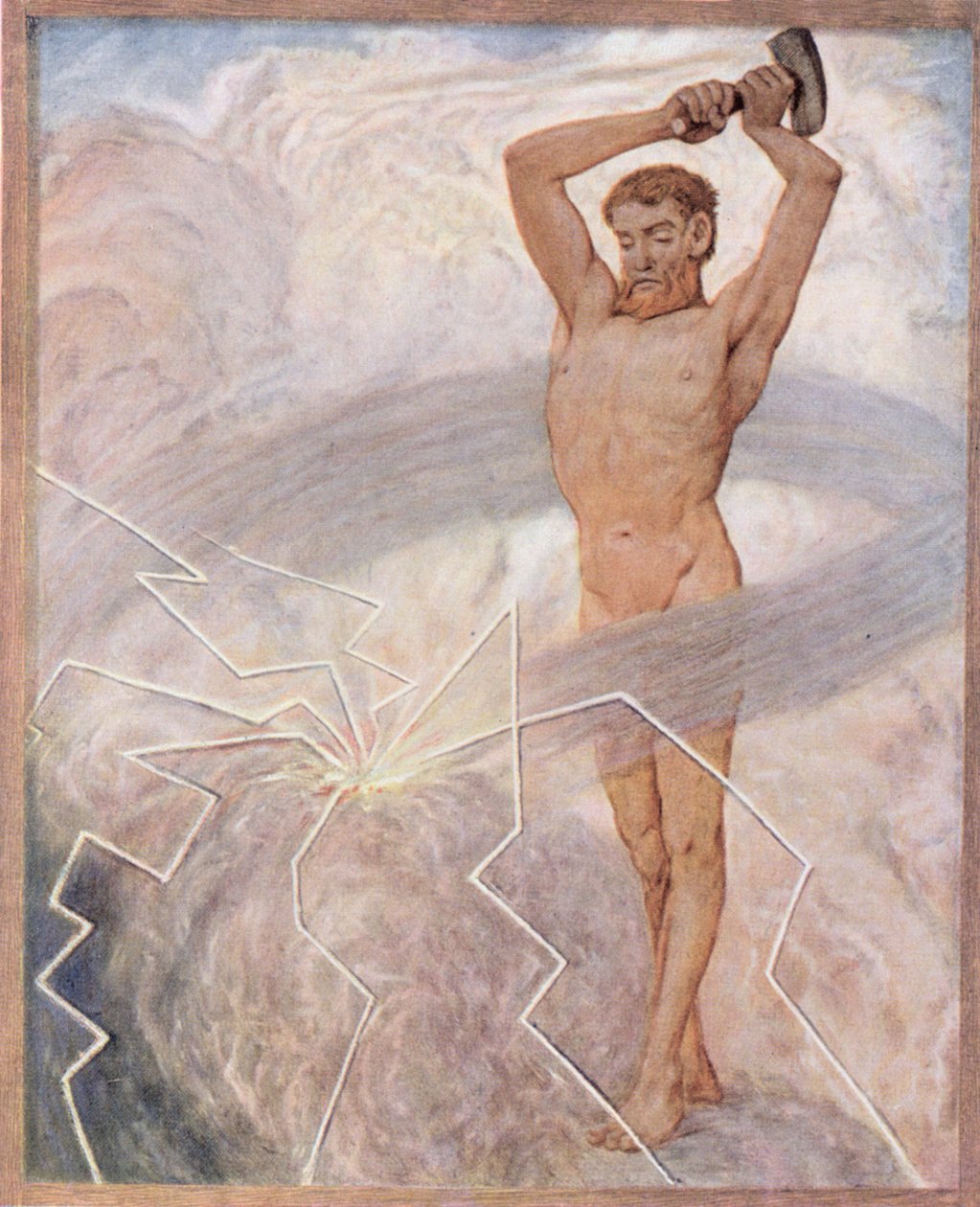 7月，来自&39;Festkalender&39;的插图发表在莱比锡c.1910 作者 汉斯·托马