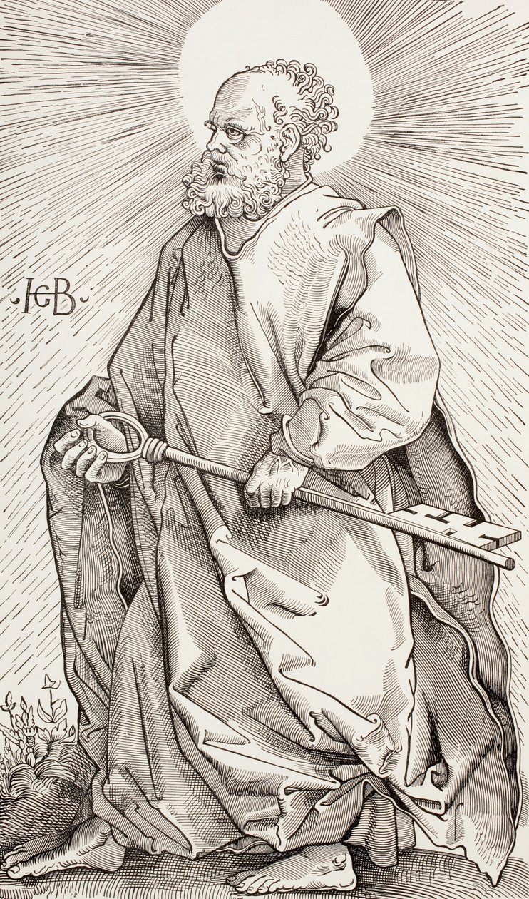 圣彼得手持天国之钥 作者 汉斯（后）Baldung Grien