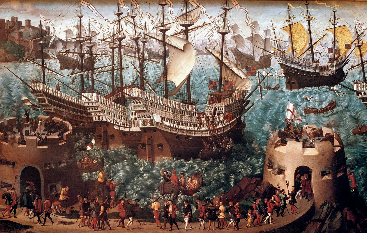 亨利八世（1491-1547 年）于 1520 年 6 月 7 日与弗朗索瓦一世签署贸易协定（Camp du Drap d