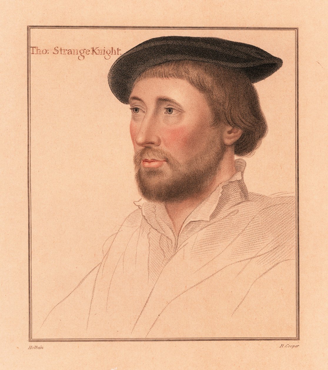 Sir Thomas le Strange of Hunstanton, High Sheriff of Norfolk.,1812 (engraving) 作者 汉斯（后）小霍尔拜因