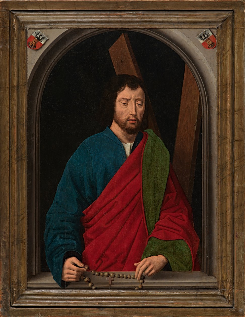 圣安德鲁，c.1491-1519（面板油画） 作者 汉斯·梅姆林