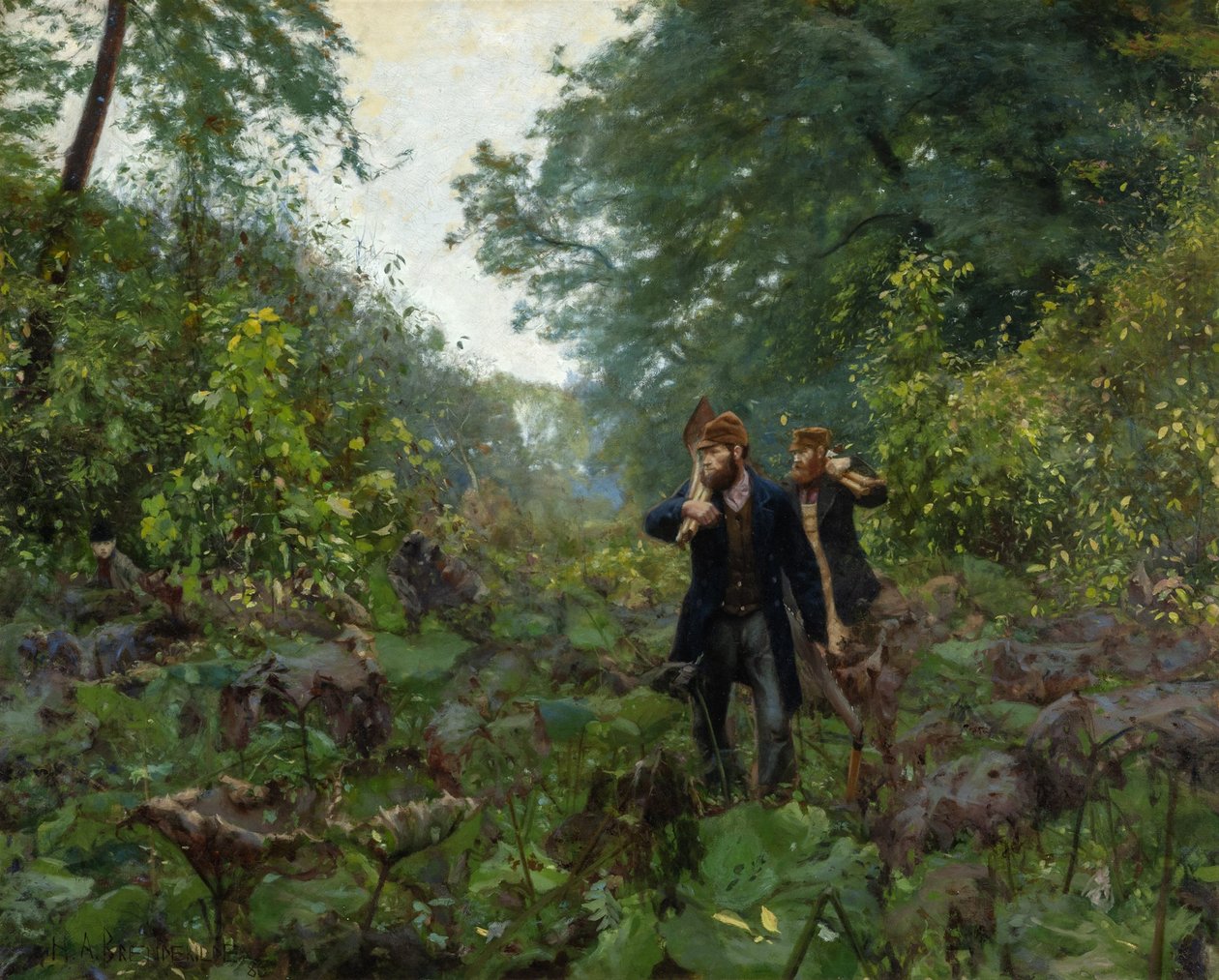在禁忌之路上，1886年。 作者 汉斯·安徒生·布伦德基尔德