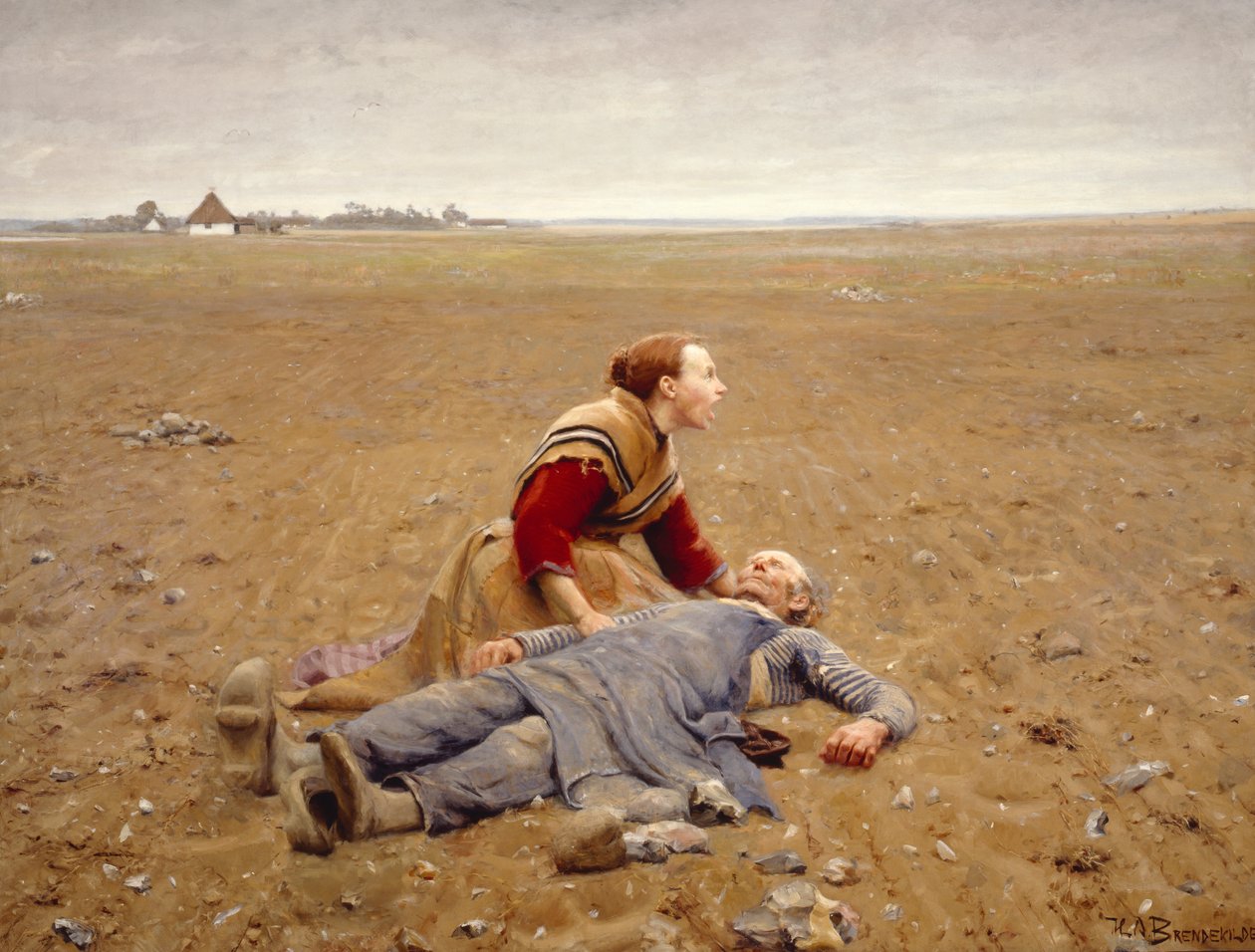 Worn Out or The Martyr, 1889. 作者 汉斯·安徒生·布伦德基尔德